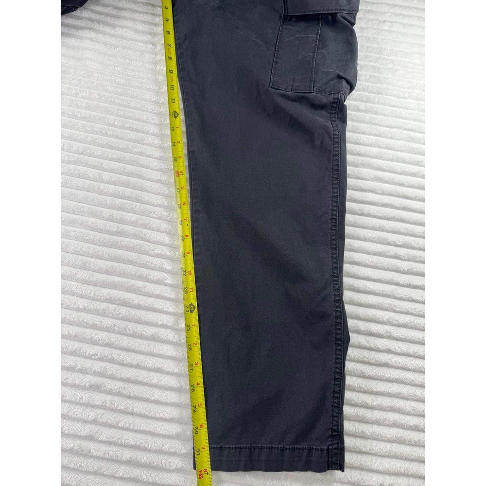 Banana Republic Mens 38x34 Tapered Surplus Cargo Pants Black Stretch - Picture 9 of 16